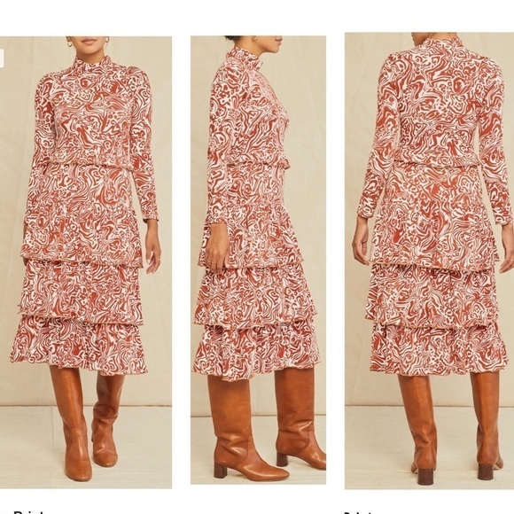 Amour Vert Sicily Reverie Knit Dress Large - Picture 1 of 9